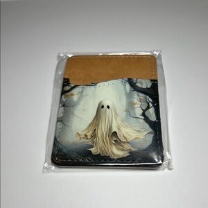 Ghost Design Card Holder for back of phone.  Adhesive backing